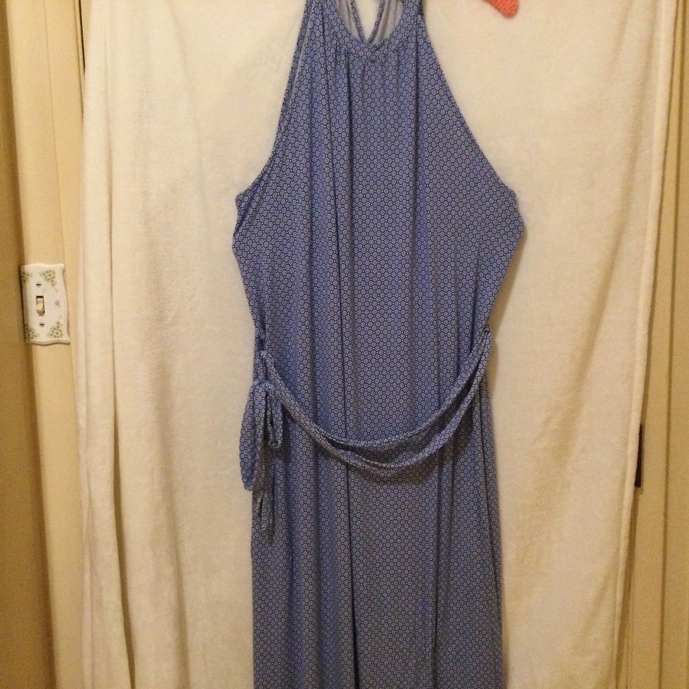⭐️ Old Navy Blue with Daisy Print Maxi Dress